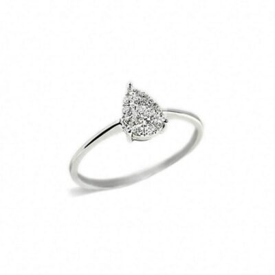 Anillo oro blanco y diamantes Joyeria Jose Luis Joyero Malaga
